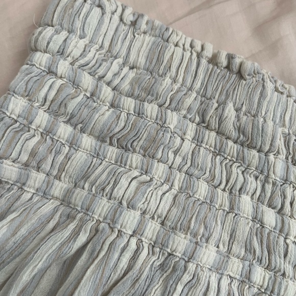 Madewell Smocked Pull-On Mini Skirt in Stripe - Picture 5 of 7